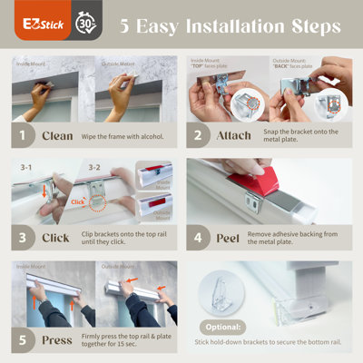 No Drill No Tool Cordless Semi Sheer Light Filtering Cellular Shade