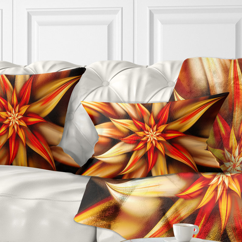 Coussin lombaire floral magnifiques magnifiques pétales de fleurs