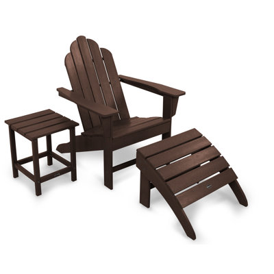 POLYWOOD Long Island Adirondack 3-Piece Set