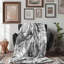 Colouring Book Florals - 1 Piece Premium Sherpa Blanket-101596897