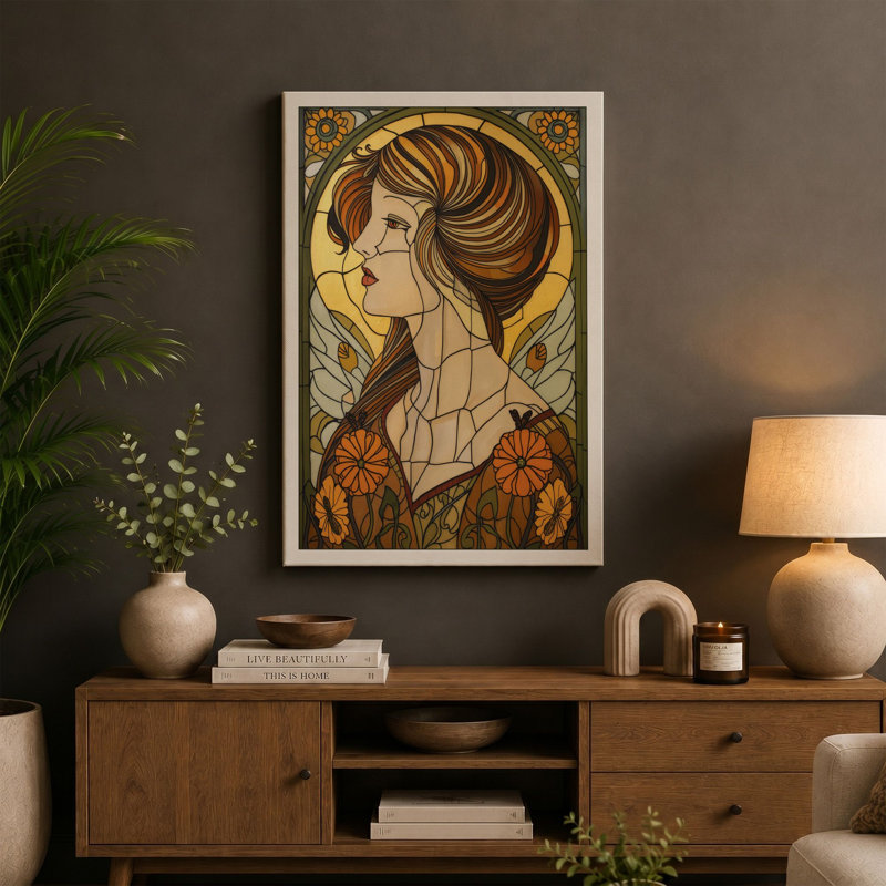 Print, 36x24 - 91.4 x 61.0 cm, Teal Border