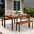Ermont Solid Wood Outdoor Bench