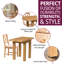 4 - Person Solid Oak Dining Set