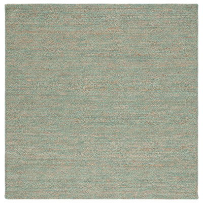 Jarico Natural Fiber Hand Loomed Wool/Jute Rug in Green/Natural