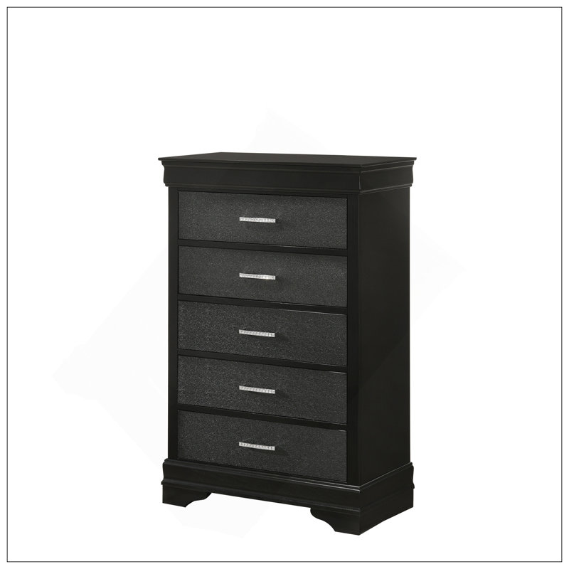 Amalia - Commode - Gol, Argenté / blanc
