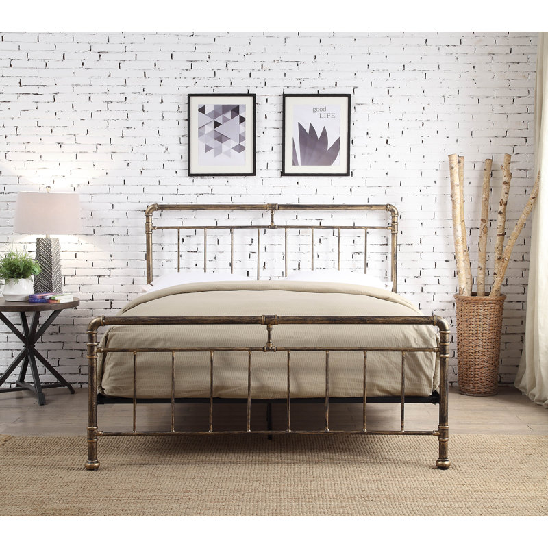 Alsip Bed, Antique Bronze, Double (4'6)