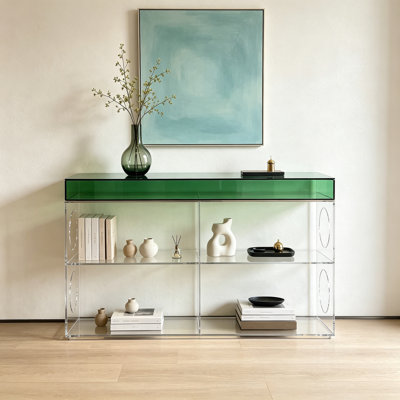 Console de rangement moderne en acrylique