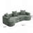 Chenille Fabric Curved Sofa Couch-1083756417