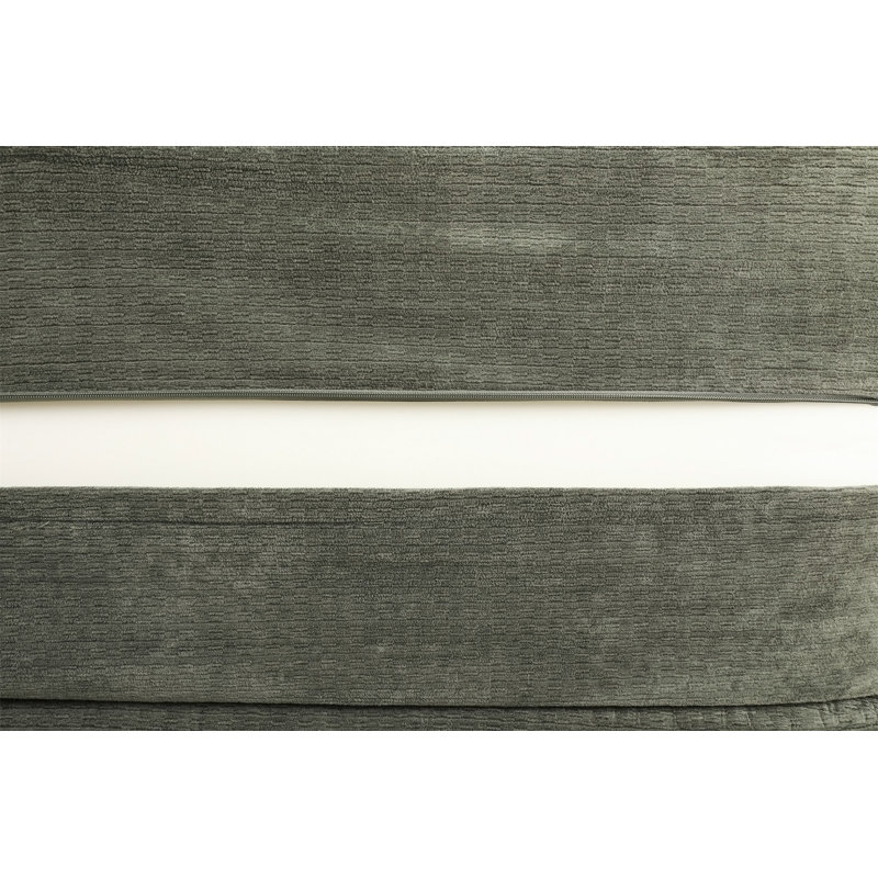 Canapé-lit convertible avec couverture, L 78,14 po, Tissu vert