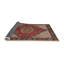Tapis décoratif en laine rouge/beige Melik oriental-1625639494