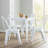 Mcpeters 31.5'' x 63'' Rectangular Metal Indoor-Outdoor Table Set with 4 Stack Chairs-21223473-98626315