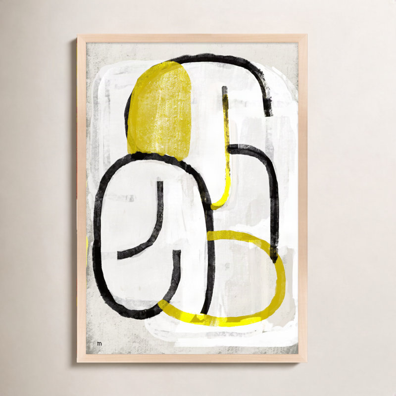 Somewhere Print by Studiom, 38" H x 26.5" W x 1.25" D, Maple