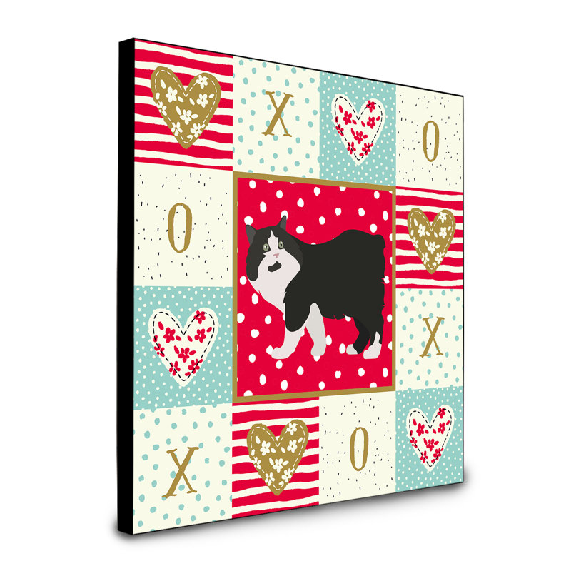 Panneau mural d’art chat Reginia, Reginia Black Cymric