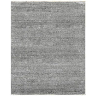 One-of-a-Kind Rectangle 8'1" x 10'1" Area Rug in Silver/Black
