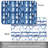 Blues Reversible Rectangular Easy Care Plastic Placemats