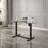 Adjustable Curved Metal Base Standing Desk-699150723