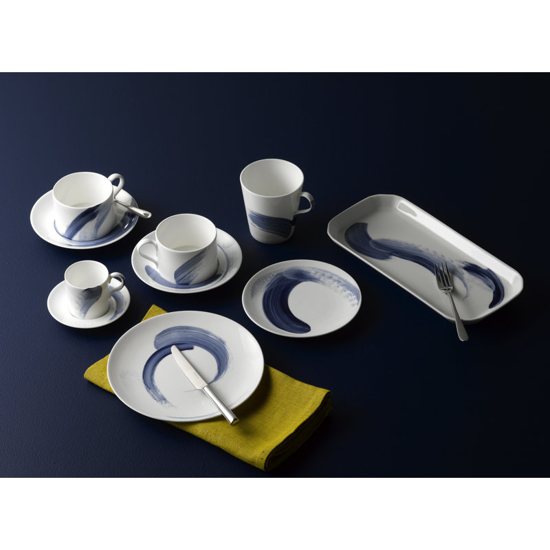 Brushstroke Bone China Coffee Mug