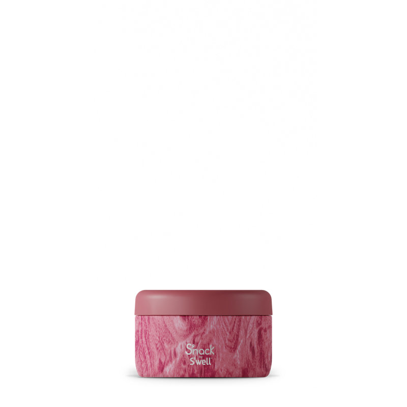 S'nack by S'well Stainless Steel Food Container, Rose Arbor