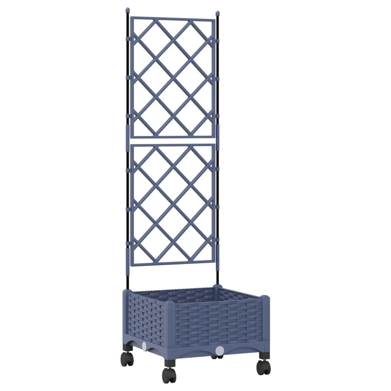 Planter, 131.5cm H x 40cm W x 40cm D, Grey