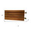 Banc de douche 30 po mural rectangulaire en teck brun