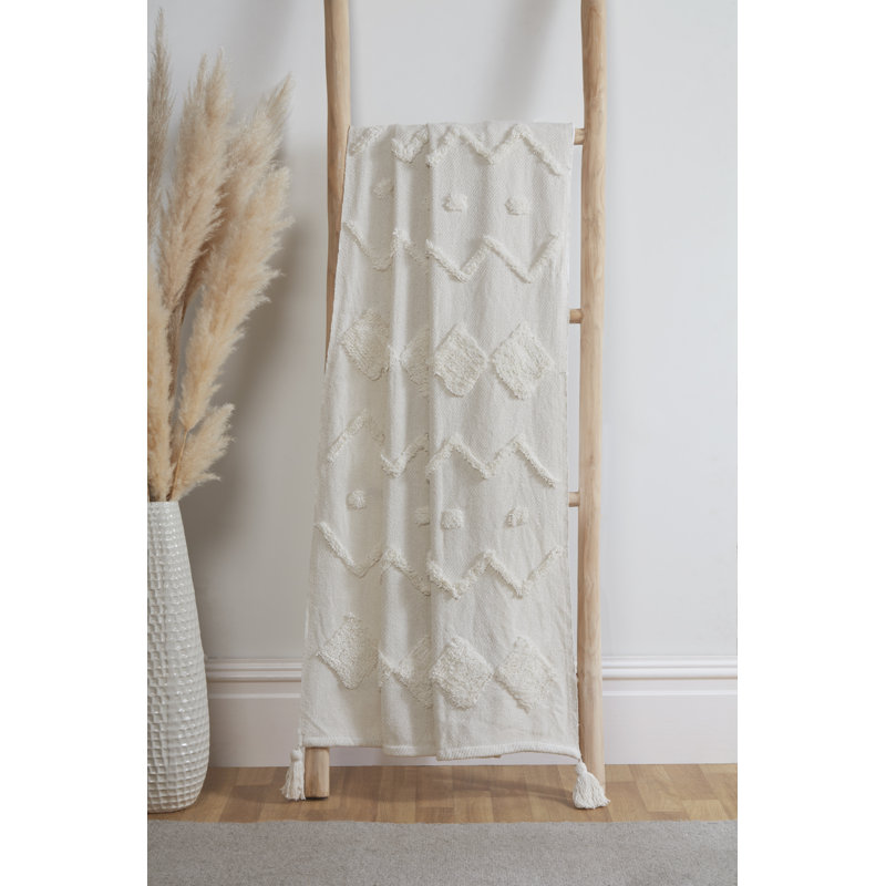 World Menagerie Throw , 152cm x 127cm, Cream