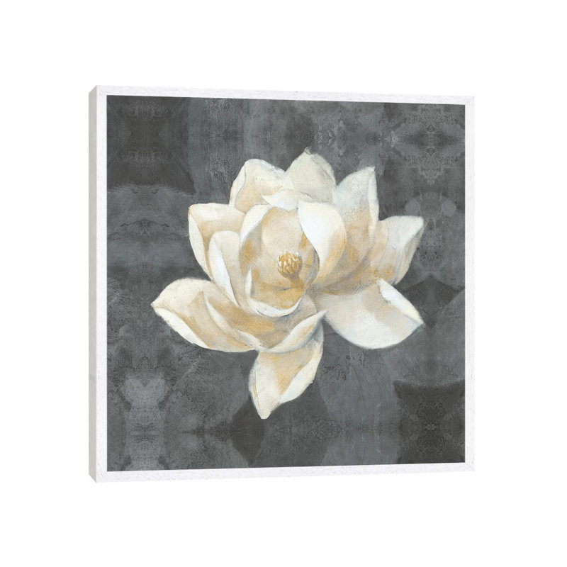 Majestic Magnolia by Albena Hristova - Gallery-Wrapped Canvas Giclée on Canvas, White Floater Framed, 93.98 cm H x 93.98 cm W