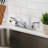Kingston Brass Restoration Two-Handle 2-Hole 8" Centerset Kitchen Faucet