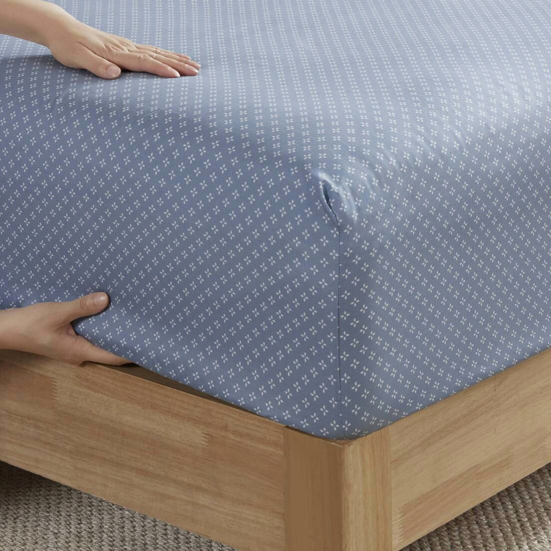 Édredon doux en microfibre à motif floral doux avec draps, jusqu'à 14 po, matelas pour lit simple, produit de 1,51 po de hauteur