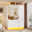 Armoire 3 portes avec 2 miroirs et 2 lumières