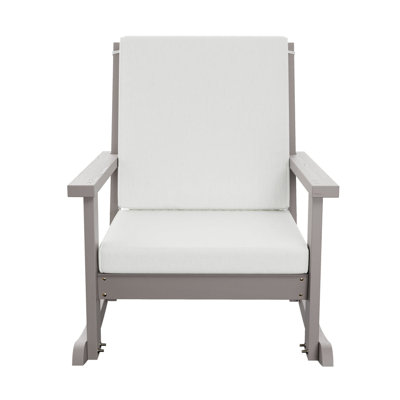  Deep Seated Rocking Chair, Semi Solid Grey Stain