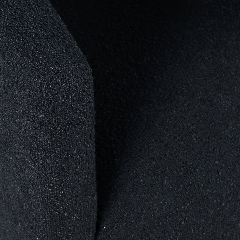 Chaise de salle à manger rembourrée Darlington Boucle, Noir
