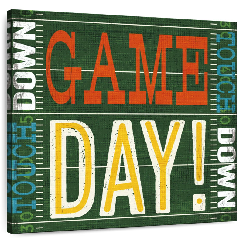 Football Typography II, 24" H x 24" W