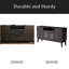Buffet console, armoire multimédia avec tablettes réglables