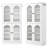 2Pack 8-tier Shoe Storage Cabinet With Adjustable Shelves For Entryway, Closet, Drom
