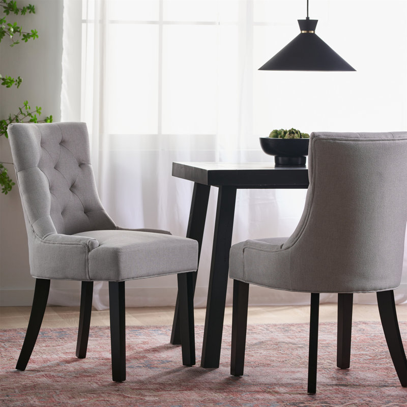 Chaise de salle à manger Cheney, Gris clair