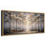 Impression sur toile encadrée, "Golden Light Forest Path Landscape", très grandes photos-126313864-126313866