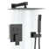 10" Pressure Balanced Rain Shower System with Push Button Diverter, Rough-in Valve and Handheld Spray