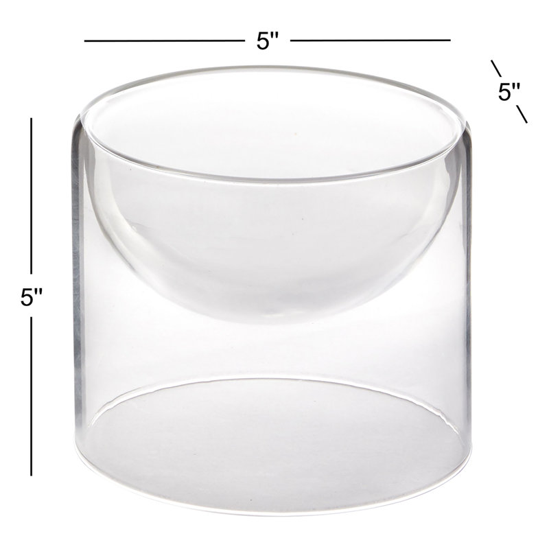 Bol décoratif en verre fait à la main Aneatra