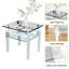 Table d'appoint avec plateau en verre transparent-810161856