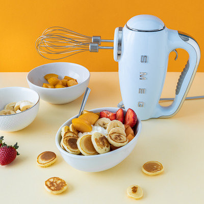 SMEG 50's Retro Style Electric Hand Mixer, Pastel Blue