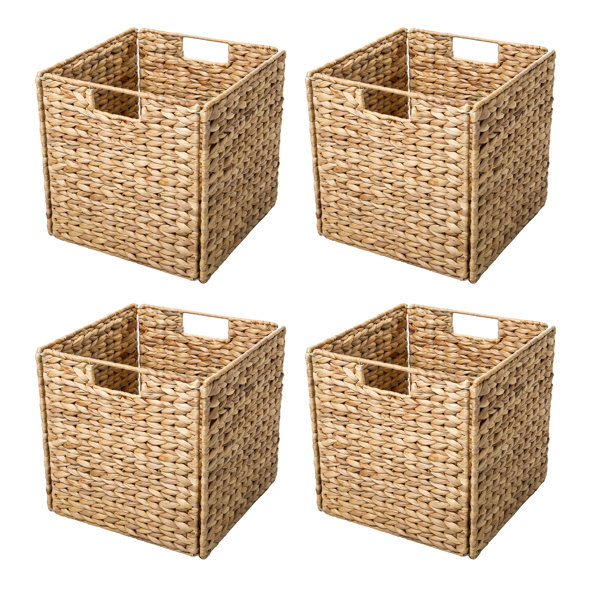 Hand-woven Storage Basket Laundry Wicker Baskets Corn Husk Sundries  Organizer Clothes Toys Storage Container Cesta Mimbre