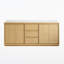 Meuble-lavabo sur pied l 80 po x H 35 po avec structure en bois de chêne, comptoir en quartz, lavabo double, entièrement assemblé-242587329