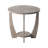 Arch Farmhouse End Table with Storage Shelf, French Country Accent Side Table-845021843