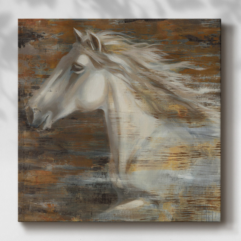 «Run Wild» - Impression sur toile tendue, H 16 po x l 16 po x P 1,5 po