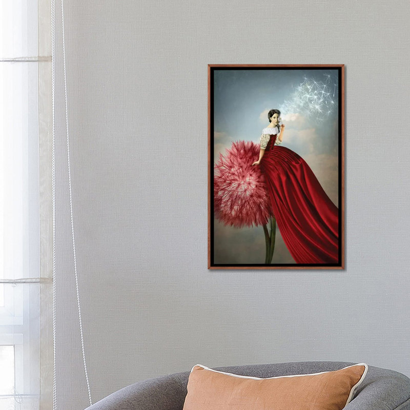 «Imagination» par Catrin Welz-Stein - impression d'art graphique, Pas de tapis, H 26 po x l 18 po x 1,5 po