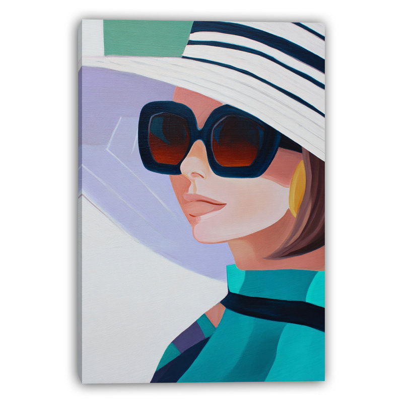 Art moderne sur toile tendue avec profil de chapeau moderne, H 36 po x l 24 po x P 1,5 po