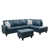 Similicuir bleu est en rupture de stock