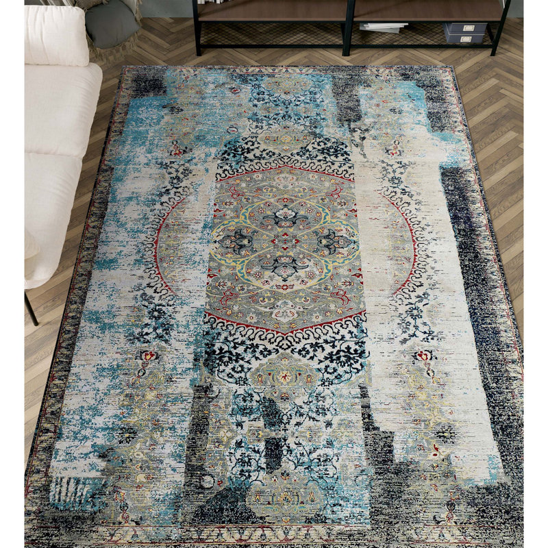 Tapis rectangulaire en laine noué à la main, Rectangle 12 pi x 15 pi