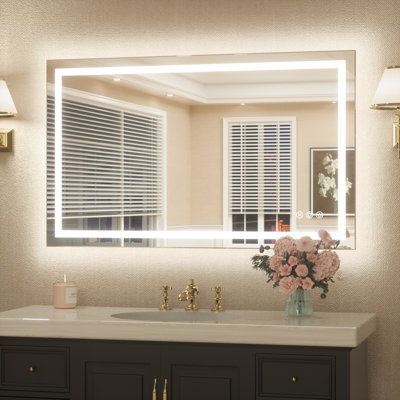 Frameless Led Bathroom with Frontlit and Backlit