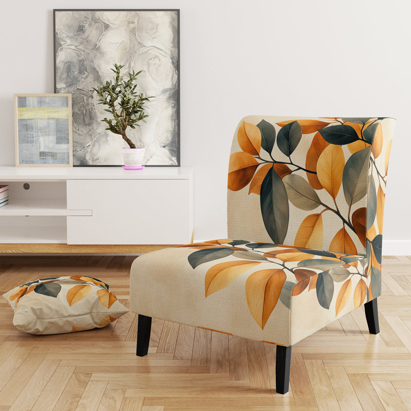 Fauteuil de chambre Leaves, Slipper Armless